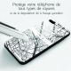 Coque iPhone 7 Plus / 8 Plus verre trempé bord noir, Carte de Paris, La Coque Francaise®