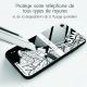Coque iPhone 7 iPhone 8 verre trempé bord noir, Carte de Marseille, La Coque Francaise®