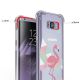 Coque Samsung Galaxy S8 Plus anti-choc souple avec angles renforcés transparente, Flamant Rose Graphique, Evetane®