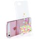 Coque iPhone 5/5S/SE anti-choc souple avec angles renforcés transparente, Cœurs Pastels, Evetane®