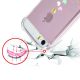 Coque iPhone 5/5S/SE anti-choc souple avec angles renforcés transparente, Cœurs Pastels, Evetane®