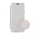 Etui Samsung Galaxy S9 Plus de protection avec coque arrière en silicone et PAILLETTES Argent  