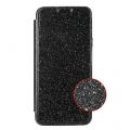 Etui  Samsung Galaxy S9 de protection Avec Paillettes Noir et coque arrière en silicone 