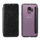 Etui de protection pailleté Noir  avec coque arrière en silicone pour Samsung Galaxy S9