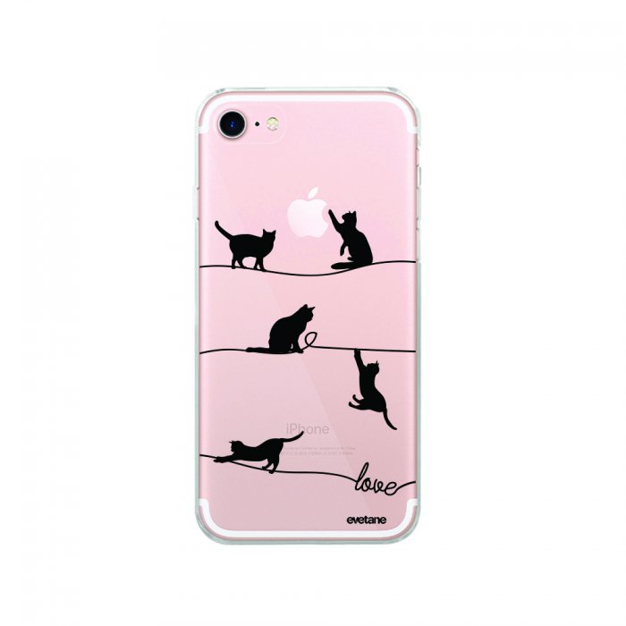 Coque Iphone 7 8 Iphone Se Souple Transparente Chat Lignes Motif Ecriture Tendance Evetane Coquediscount Coque Iphone 7 8 Iphone Se Souple Transparente Chat Lignes Motif Ecriture Tendance Evetane Coquediscount