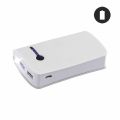 Batterie de secours blanche 6600 mAh - Lampe de poche intégrée/ Double USB