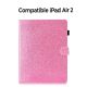 Etui folio avec stand rose pailleté pour iPad Air 2