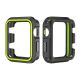 Bumper souple sport noir et vert pour Apple Watch 44mm