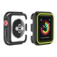 Bumper souple sport noir et vert pour Apple Watch 44mm