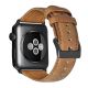 Bracelet aspect cuir camel avec finitions chromés pour Apple Watch 38mm