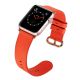 Bracelet aspect cuir orange avec finitions chromés pour Apple Watch 38mm