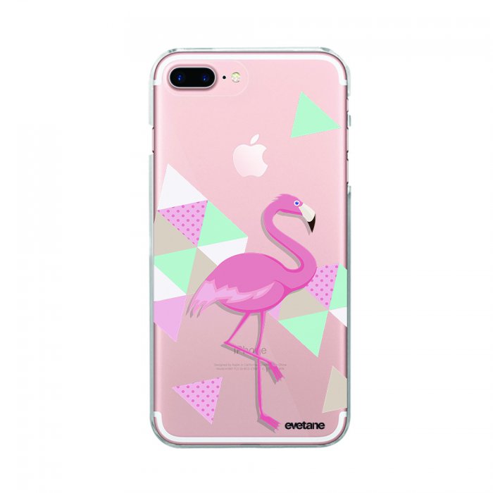 coque iphone 8 plus flamant rose