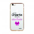 Coque iPhone 7/8 bumper or Un peu chiante tres attachante Ecriture Tendance et Design Evetane