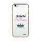 Coque iPhone 7/8 bumper or Chiante mais princesse Ecriture Tendance et Design Evetane