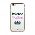 Coque iPhone 7/8 bumper or Raleuse mais princesse Ecriture Tendance et Design Evetane