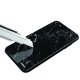 Coque en verre trempé iPhone 6/6S Marbre noir Ecriture Tendance et Design Evetane.