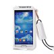 Etui pouch porte clé blanc ouverture face avant pour Samsung Galaxy S4 I9500