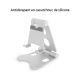 Support bureau argent pour Smartphone