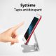 Support bureau argent pour Smartphone