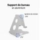 Support bureau argent pour Smartphone