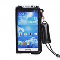 Etui pouch porte clé noir ouverture face avant pour Samsung Galaxy S4 I9500