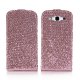 Etui clapet rose à paillettes pour Samsung Galaxy S3 I9300