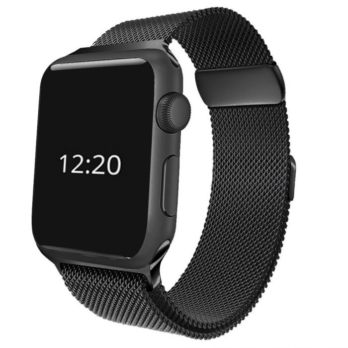 Bracelet 44 mm Noir compatible avec Apple Watch (Vendu sans la montre) -  Coquediscount