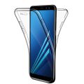 Coque Galaxy A8 2018 Samsung 360 degrés intégrale protection avant arrière silicone transparente 