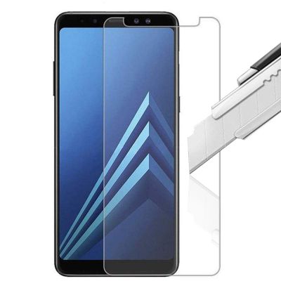 Vitre protectrice intégrale en verre trempé pour Samsung Galaxy A8 2018