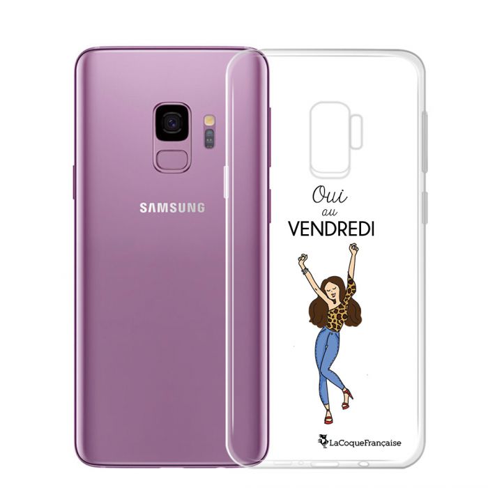 Coque Samsung Galaxy S9 Plus silicone transparente Oui au Vendredi ultra  resistant Protection housse Motif Ecriture Tendance La Coque Francaise -  Coquediscount