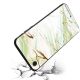Coque iPhone 6/6S verre trempé bord noir, Marbre Vert, La Coque Francaise®