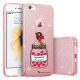 Coque iPhone 7 iPhone 8 paillettes rose, Concentré d'amour, La Coque Francaise®