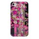 Kenzo coque Kila noire à motif fleuri rose pour iPhone 4 / 4S