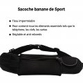 Ceinture de sport universelle noire