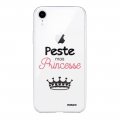 Coque iPhone Xr 360 intégrale transparente Peste mais Princesse Tendance Evetane.