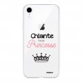 Coque iPhone Xr 360 intégrale transparente Chiante mais princesse Tendance Evetane.