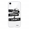 Coque iPhone Xr silicone transparente Jolie Mignonne et chiante ultra resistant Protection housse Motif Ecriture Tendance Evetane