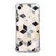 Coque iPhone Xr anti-choc souple angles renforcés transparente Carrés marbre La Coque Francaise