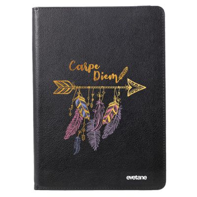 Etui iPad 2/3/4 rigide noir, Carpe Diem Or, Evetane®