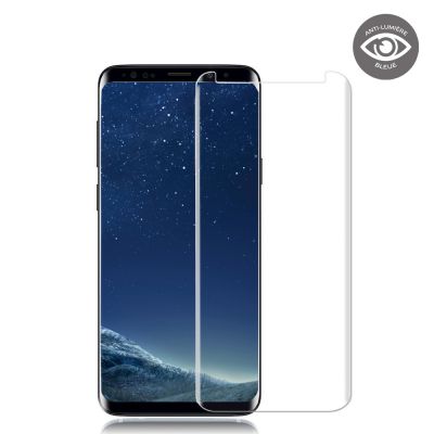 Vitre de protection en verre trempé anti-lumière bleue Samsung Galaxy S9