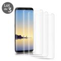 Lot de 3 vitres Samsung Galaxy S8 de protection en verre trempé pour Samsung Galaxy S8