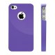 Moxie Coque violette rubber hublot iPhone 4