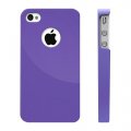 Coque en silicone violette hublot iPhone 5 / 5S