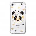 Coque iPhone 7/8/ iPhone SE 2020 anti-choc souple angles renforcés transparente Panda Géométrique Evetane