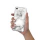 Coque iPhone 7/8/ iPhone SE 2020 anti-choc souple angles renforcés transparente Marbre blanc Evetane