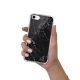 Coque iPhone 7/8/ iPhone SE 2020 anti-choc souple angles renforcés transparente Marbre noir Evetane