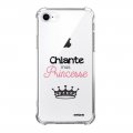 Coque iPhone 7/8/ iPhone SE 2020 anti-choc souple angles renforcés transparente Chiante mais princesse Evetane