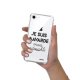 Coque iPhone 7/8/ iPhone SE 2020 anti-choc souple angles renforcés transparente Bavarde Mais Adorable Evetane