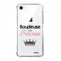 Coque iPhone 7/8/ iPhone SE 2020 anti-choc souple angles renforcés transparente Boudeuse mais princesse Evetane