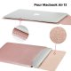 Pochette façon cuir Rose Gold pour Macbook Air 13